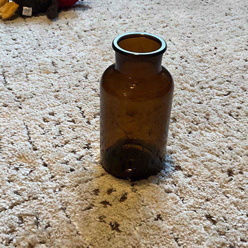 Amber Glass Vase